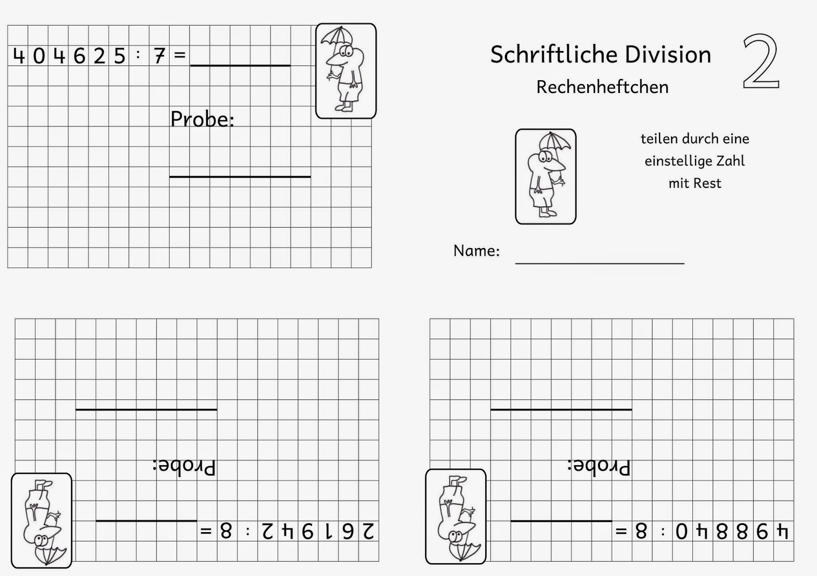 Lernstübchen: Rechenheftchen schriftliche Division (4)